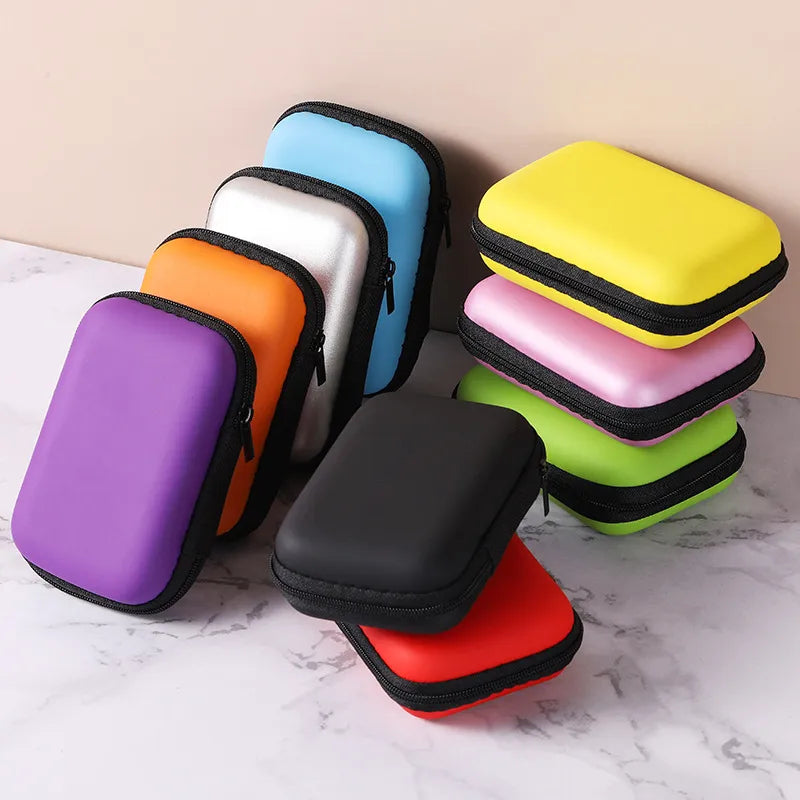 Cyflymder Sundries Travel Storage Bag Charging Case for Earphone Package Zipper Bag Portable Travel Cable Organizer Electronics Storage