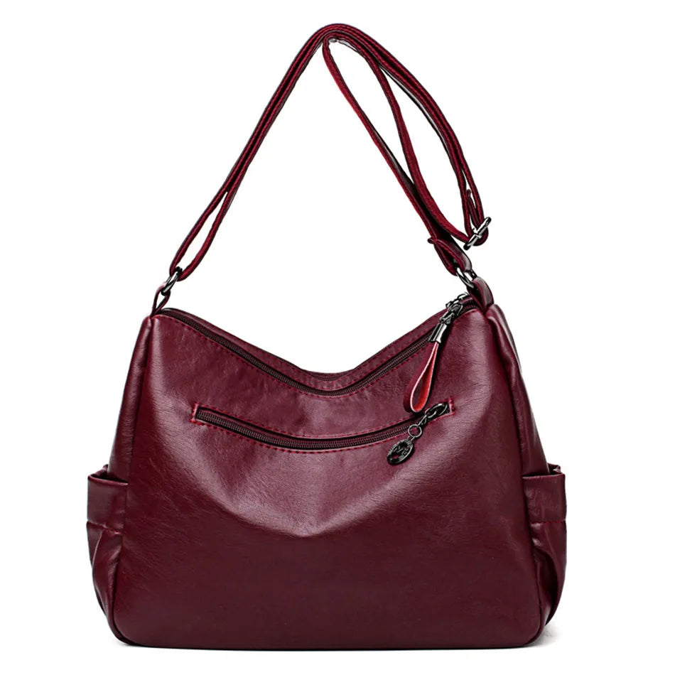 Cyflymder  2 Layers Genuine Brand Leather Shoulder Messenger Luxury Handbags Women Bags Designer High Quality Crossbody Bags for Women Sac