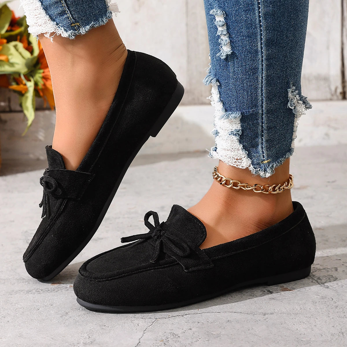 Cyflymder  New Summer Real Leather Loafers Flat Shoes Women Fashion Style Casual Shoes Simple Walk Woman Shoes