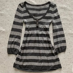 Cyflymder  Harajuku Women's Sweater Fashionable Stripes Chic Aesthetic Retro Everyday American Style Casual V-Neck Kawaii Emo Girl Y2K Tops