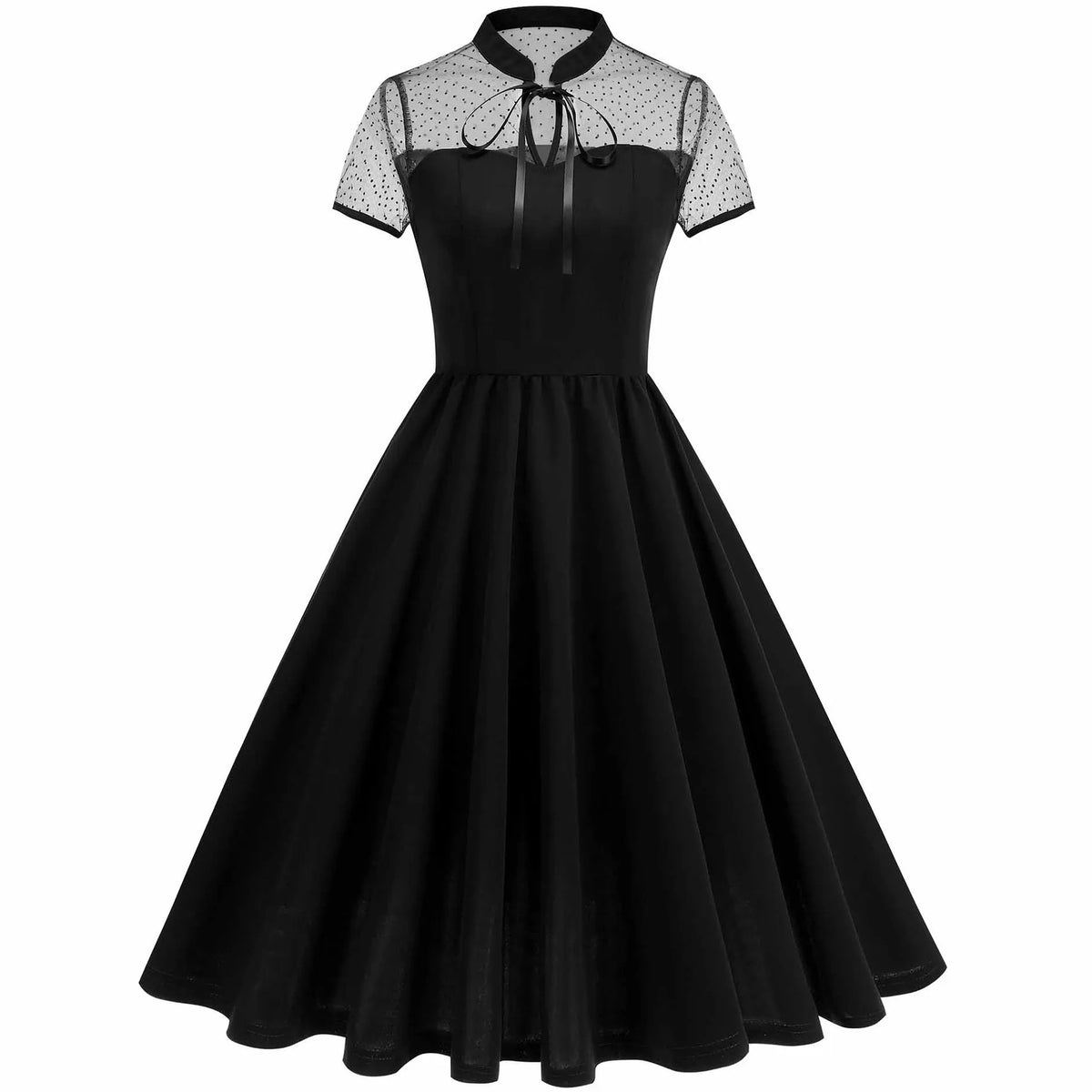 Cyflymder  Women Spring Summer Pin Up Casual Party Dress 2026 Retro Robe 60s 50s Vintage Rockabilly 1960s 1950s Swing Dress Vestidos