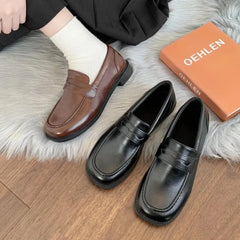 Cyflymder FALL OUTFITS Loafers Women jk Uniform Shoes Uwabaki Japanese JK Round Toe Women Girls School Students mary janes Lolita Brown Cosplay Shoes