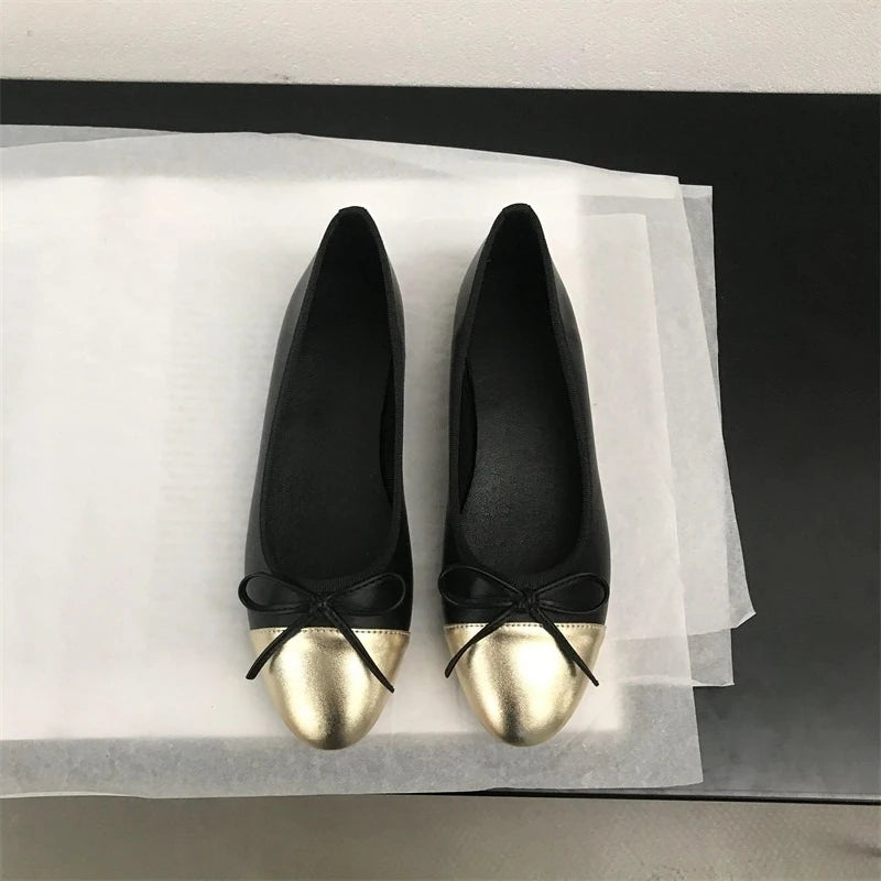 Cyflymder  New Spring Butterfly-knot Women Loafer Elegant Mix Colors Slip On Shoes Laides Comfort Soft Sole Ballet Flats Single Shoes