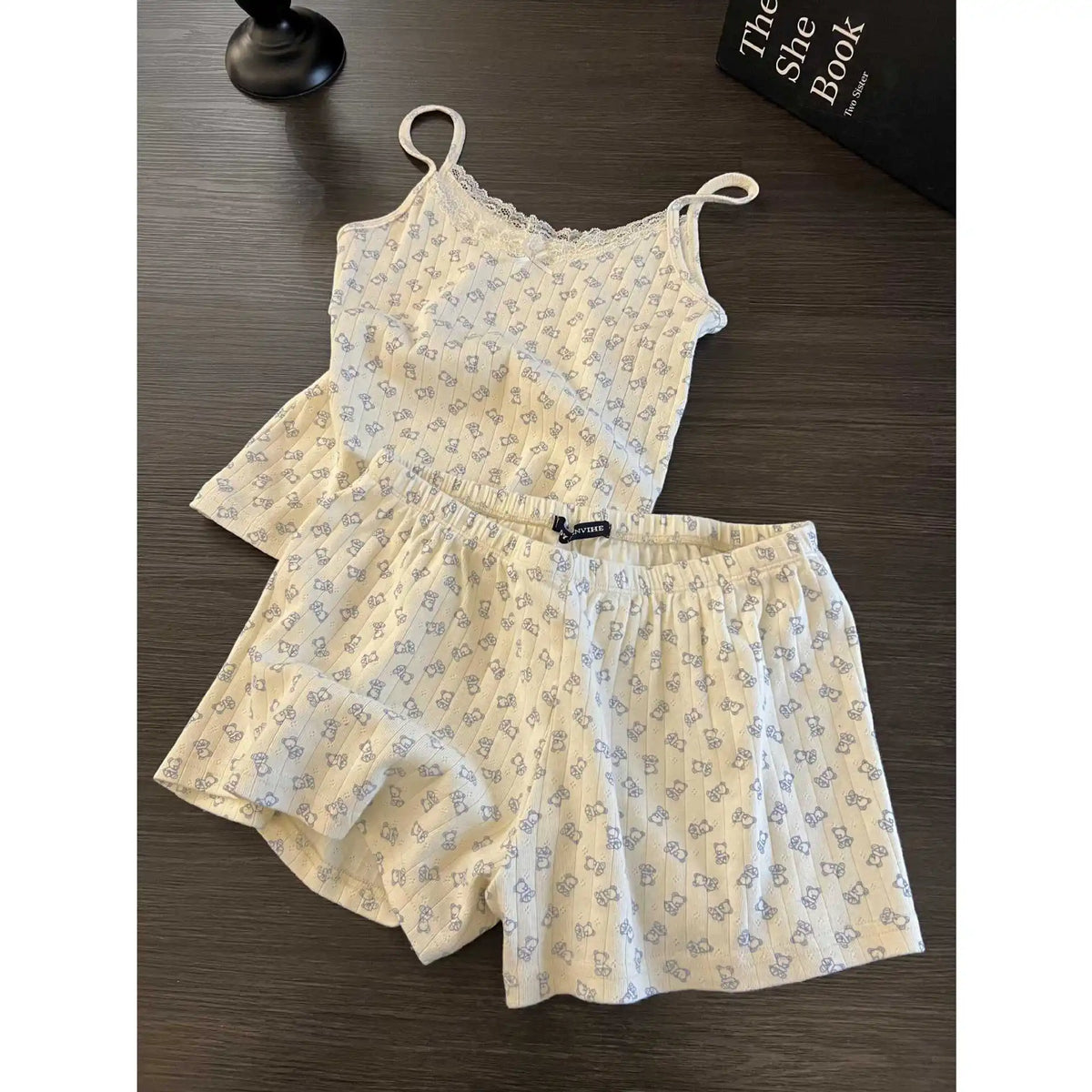Cyflymder  Girls Floral Suspenders Pajamas Women's Spring and Summer New Spice Girls Shorts Loungewear Suit Can Be Worn Outside