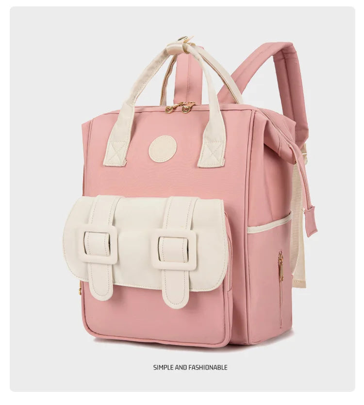 Cyflymder  Insulated Waterproof Mama Backpack - Large Capacity Nursing Bag for Women, Stylish Diaper Bag with Multi-Compartment & Thermal