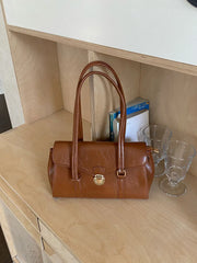 Cyflymder  Retro Armpit Briefcase Tote Bag Women New Fashion Simple Commuter Handle Shoulder Bag
