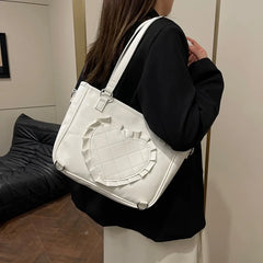 Cyflymder  Korean Y2k Aesthetic Transparent Backpacks Vintage All Match Casual Shoulder Ita Bags Streetwear Women Simple Handbags Crossbody