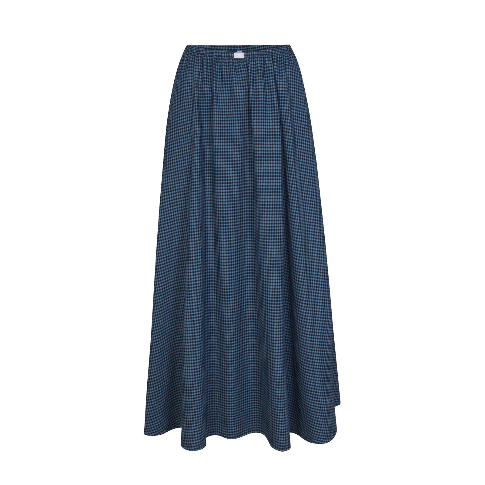 Cyflymder  Y2k Women Gingham Maxi Skirts A Line Ruffle Plaid Midi Skirt Flowy Long Skirt Losse High Waist Summer Vintage Streetwear