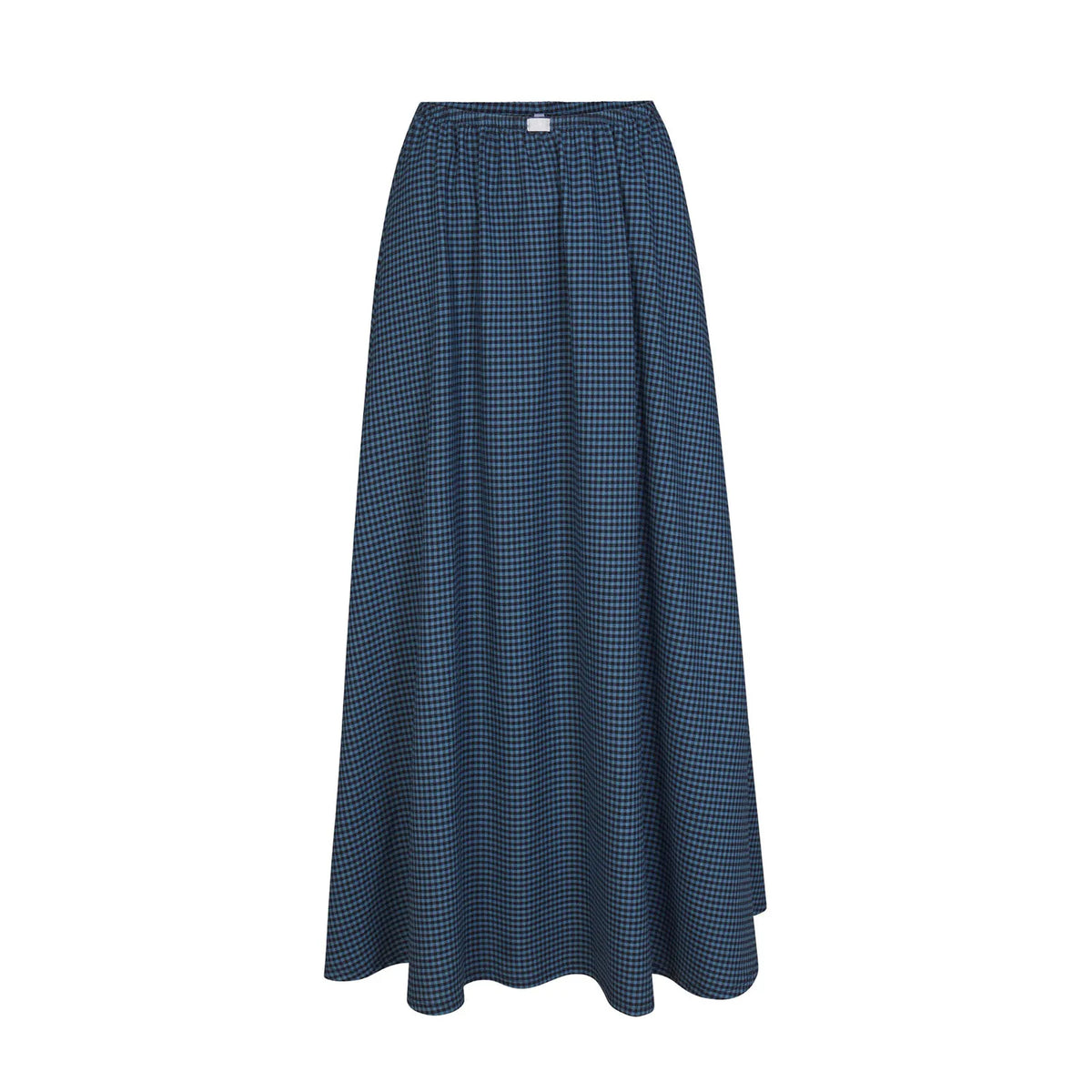 Cyflymder  Y2k Women Gingham Maxi Skirts A Line Ruffle Plaid Midi Skirt Flowy Long Skirt Losse High Waist Summer Vintage Streetwear