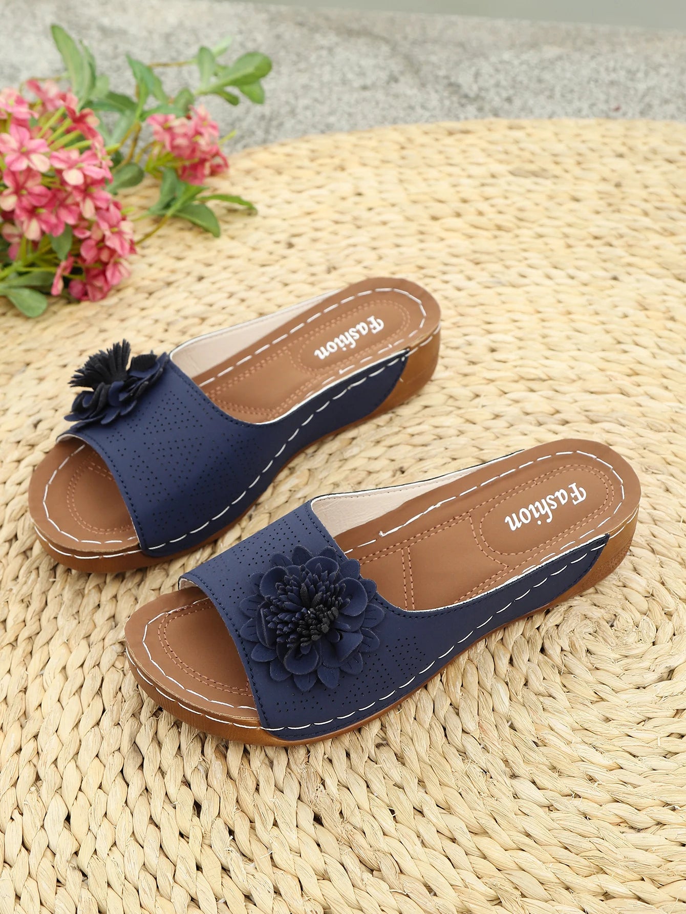 Cyflymder  Shoes Women Sandals Fashion Wedge Ladies Shoes Beach Women's Sandals Slip on Soft Zapatos De Mujer Footwear Female Hot