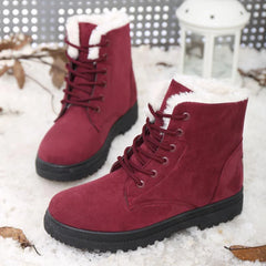 Cyflymder Women Boots Snow Plush Women Shoes Platform Boots For Women Fashion Keep Warm Women's Boots Flat New Botas Mujer Winter Shoes