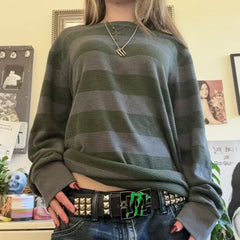 Cyflymder  Y2k Grunge Shirt Vintage Aesthetic Graphic Baggy Long Sleeve Top Women Teen Girl Emo Harajuku Gothic Oversized Tee