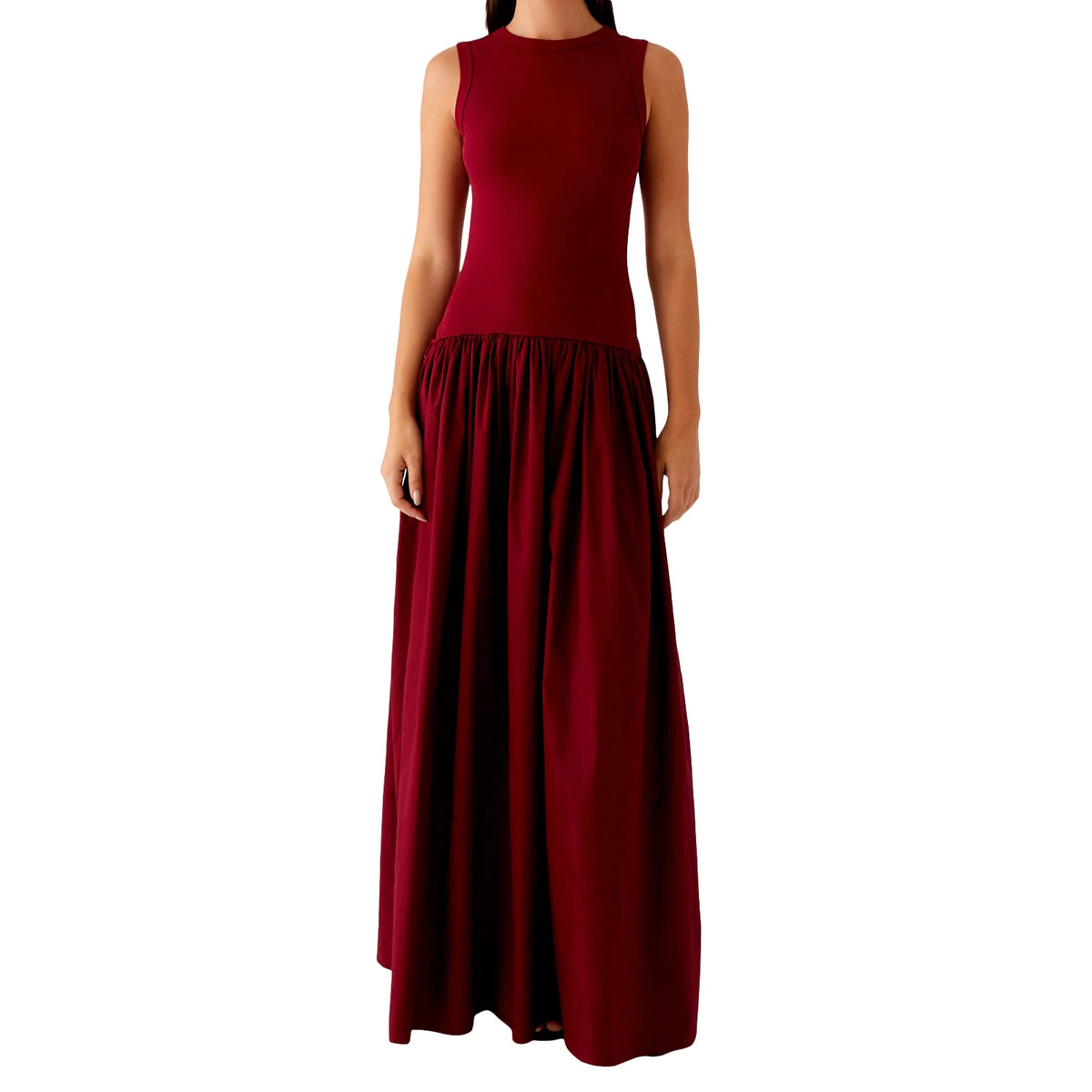Cyflymder  Elegant Sleeveless Midi Dress with V-Neckline and Floral Print Perfect for Summer Parties and Beach Outings in Style