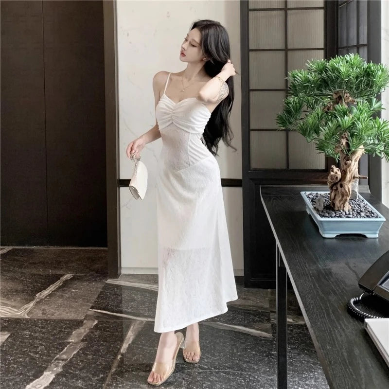 Cyflymder  Woman Dress Sleeveless Flowers Patchwork Slash Neck Backless Slim Summer Fashion Temperament Elegant Dresses Party