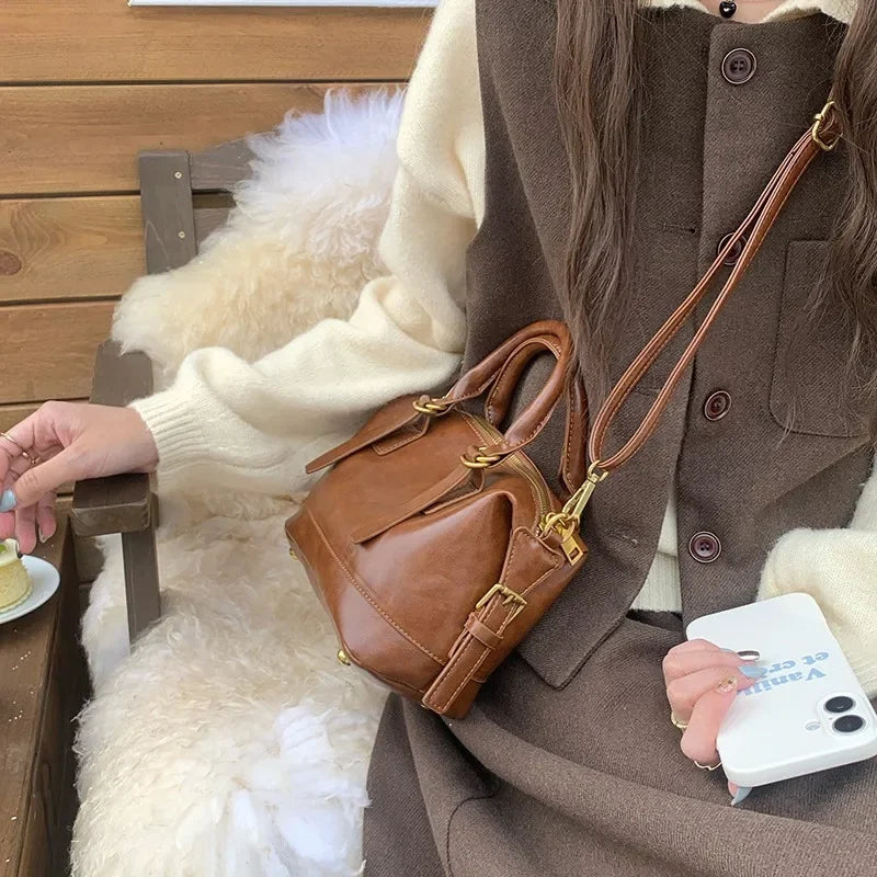 Cyflymder  Vintage Ladies Messenger Bag New Handbags for Women shoulder bags PU Leather Luxury Square Bag small totes bolsos