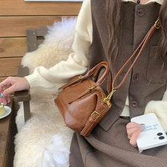 Cyflymder  Vintage Ladies Messenger Bag New Handbags for Women shoulder bags PU Leather Luxury Square Bag small totes bolsos