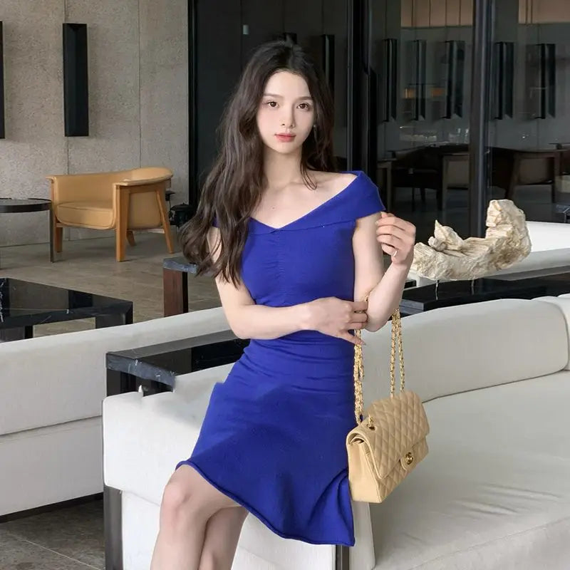 Cyflymder  Mint Mambo Eccentric High-ranking Female Lead Atmosphere Women's New Summer Retro Skirt Dress Short Skirt