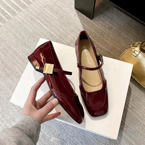 Cyflymder  Shoes Sandals Ladies Casual Heels Sexy Pump 2025 Mary Jane Square Toe Basketball Platform African Comfortable 3cm Crossdressers