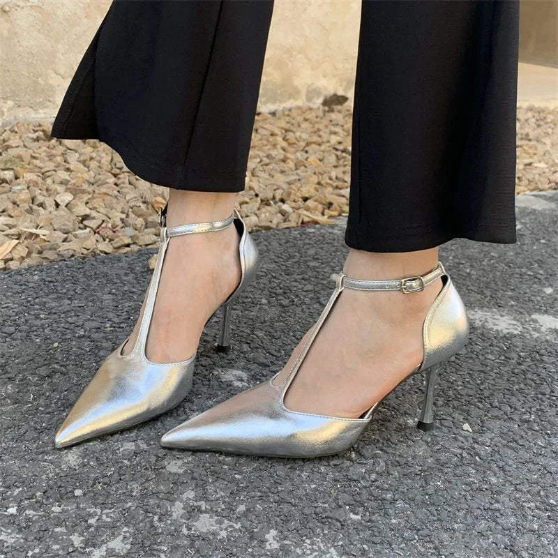 Cyflymder  Spring Autumn Brand Women Pumps Shoes Fashion Pointed Toe Ladies Elegant Hollow Out Sandals Fashion women shoes