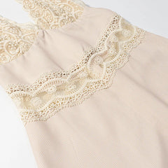 Cyflymder  New Sexy Lace Splicing Short Dress V-Neck Hollow Out Sleeveless Backless Party Club Vestidos Summer Women's Evening Dress