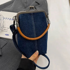 Cyflymder  Unique design women Shoulder Bag Denim small handbags Jeans female messenger bags phones sling bags Bolsa blue bao