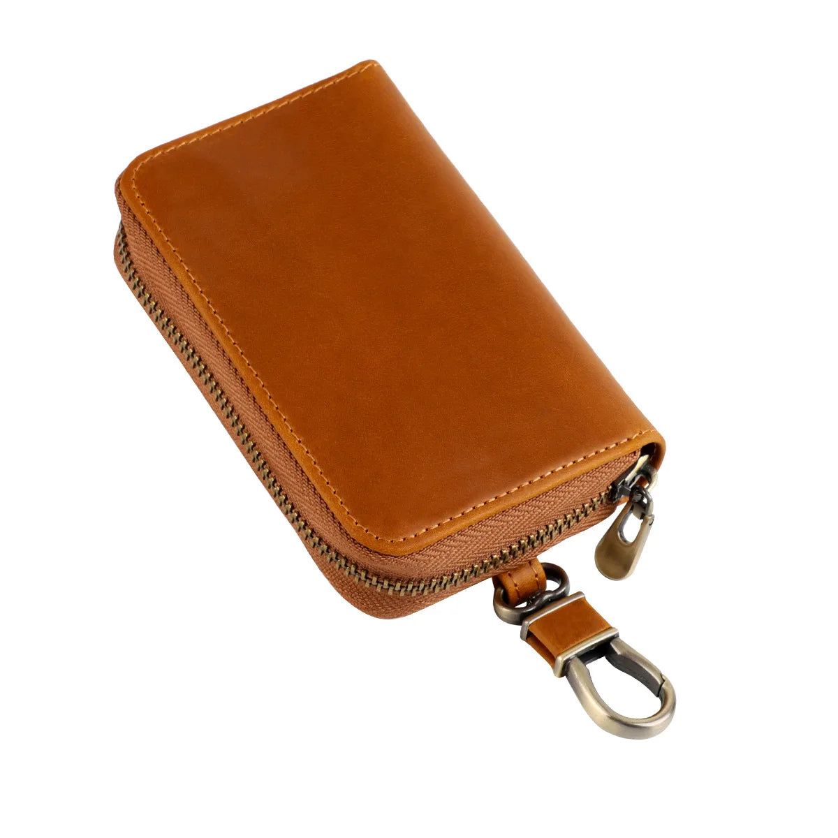 Cyflymder  Genuine Leather KeyChain Key Bag For Men Multifunction Organizer Wallet Holder Car Small Key Case Keys Pouch