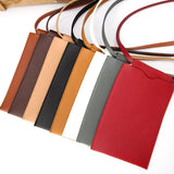Cyflymder Fashion women's mobile phone wallet bag PU leather messenger solid color mini mobile phone bag holder tote bag pocket