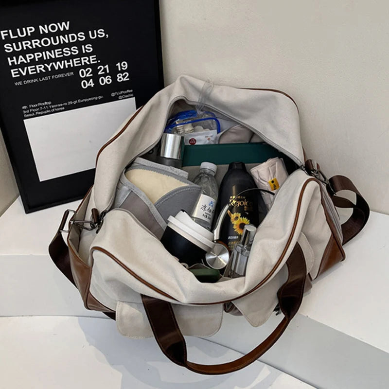 Cyflymder  Gym Fitness Shoulder Bag Dry Wet Yoga Swimming Sports Outdoor Handbag Large  Short Distance Trip Crossbody Travel Canvas Bags