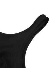 Cyflymder  Women's Midi Dress Y2K Style Black Strapless Square Neck Long Sleeve Loose Casual Best for Spring and Summer