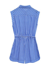 Cyflymder  Printed Jumpsuit Women Summer Spring Wide Leg Casual Overalls for Women Cotton Linen Romper Pockets Playsuit