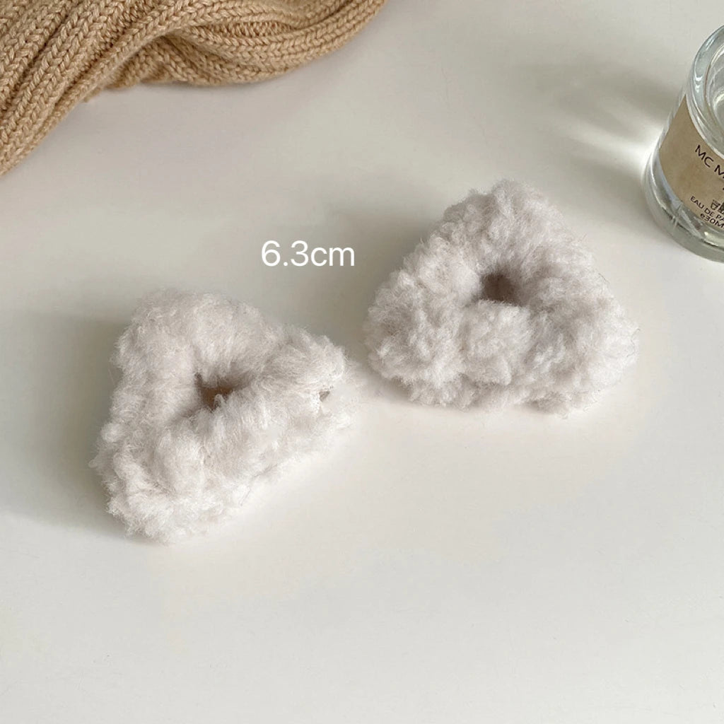 Cyflymder Plush Cat Ears Hair Clips For Women Girls Lamb Cashmere Hairpin Forehead Bangs Clip Fluffy Children New Winter Hair Accessories