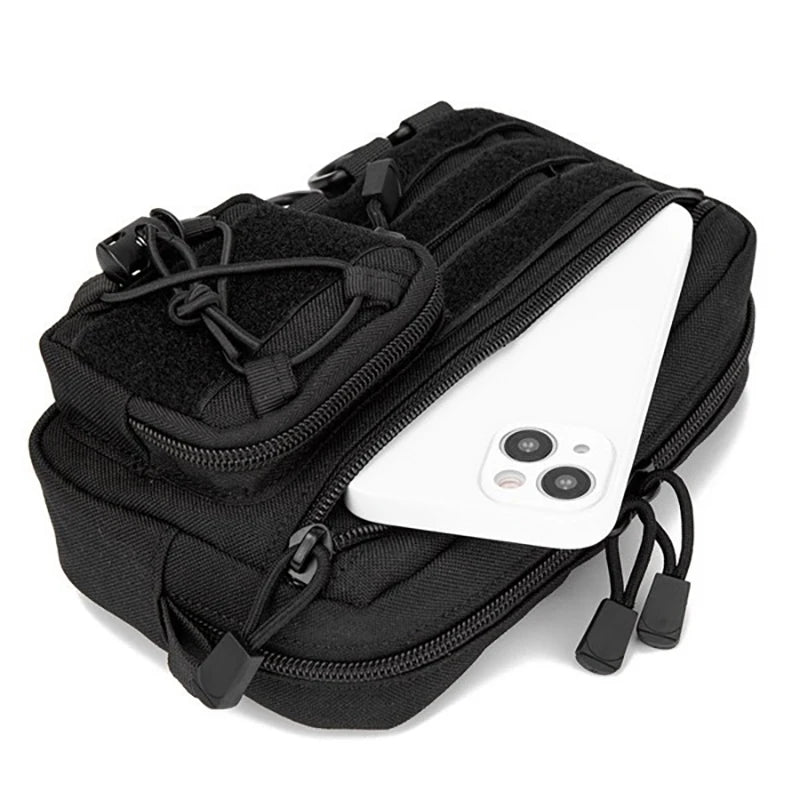 Cyflymder  Men Waist Belt Bag Fanny Pack Molle Accessories  Mobile Bag For Multifunctional Climb Camping Male Tool Gear Hip Bag Waist Pouch