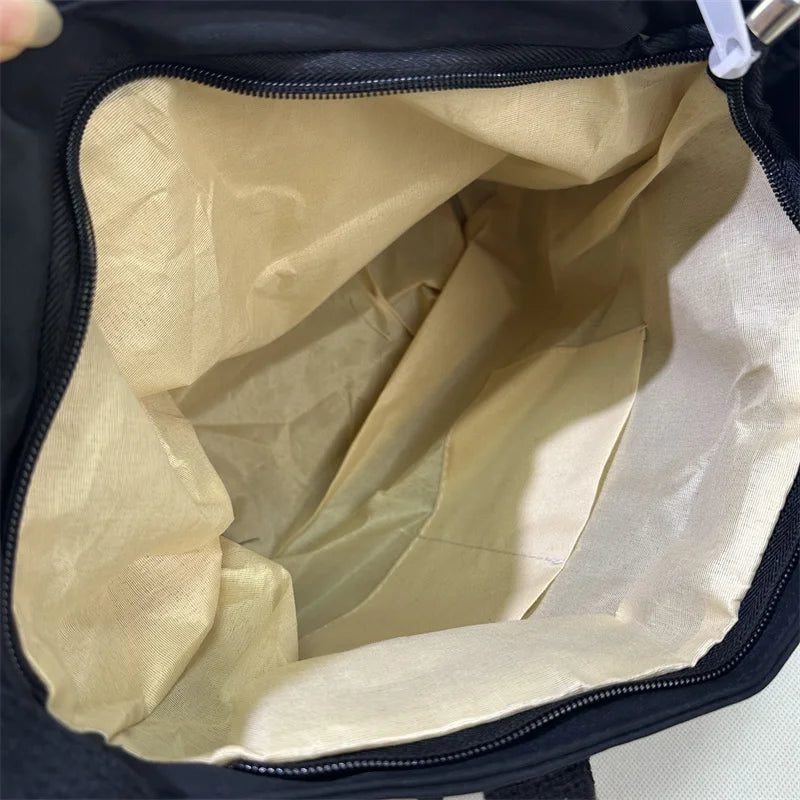 Cyflymder  Waterproof Oxford Cloth Handbag Fashion Splicing Crossbody Bag with Badge Pendant Women Shoulder Bag Student School Bags Satchel