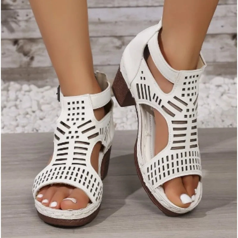 Cyflymder  Women High Heels Sandals Summer Fashion Comfort Luxury Sandals Women Designer Outdoor Beach Shoes for Women Sandalias De Mujer