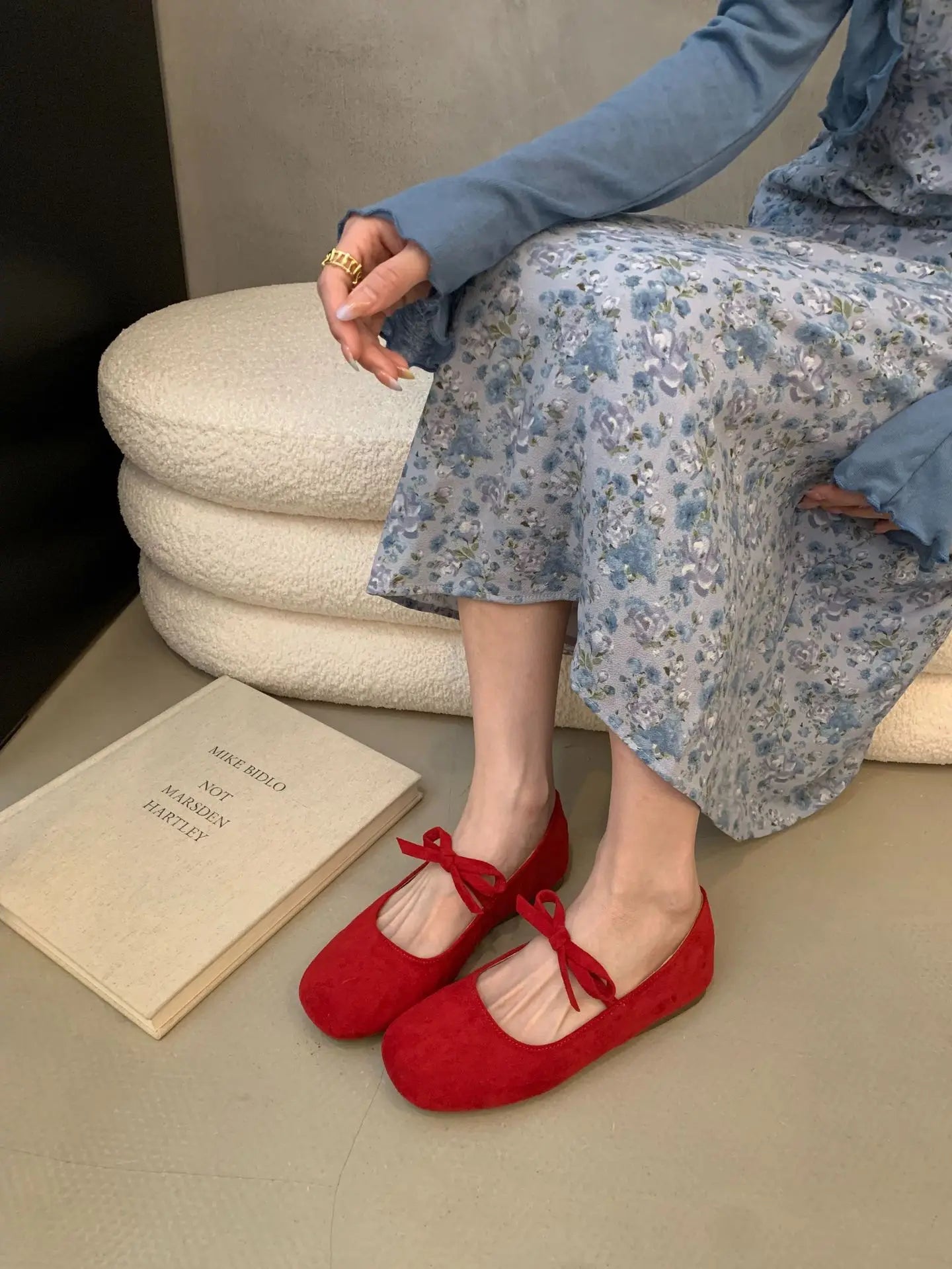 Cyflymder  Shoes Woman Comfortable And Elegant Square Toe Bow-Knot Casual Female Sneakers Flats Butterfly Dress Summer Rubber  Leisure Mary