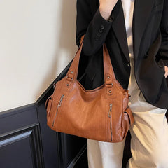 Cyflymder  High Quality Women's Bag Shoulder Bag Versatile Casual Large Capacity Commuter Zipper Handbag Ladies Hand Bags Tote Bags
