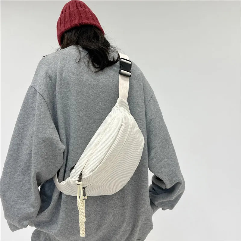 Cyflymder Large Waist Bags Belly Bag Woman Shoulder Crossbody Chest Bag Hip Sack Girl Fanny Packs for Women Belt Bum Pouch Banana