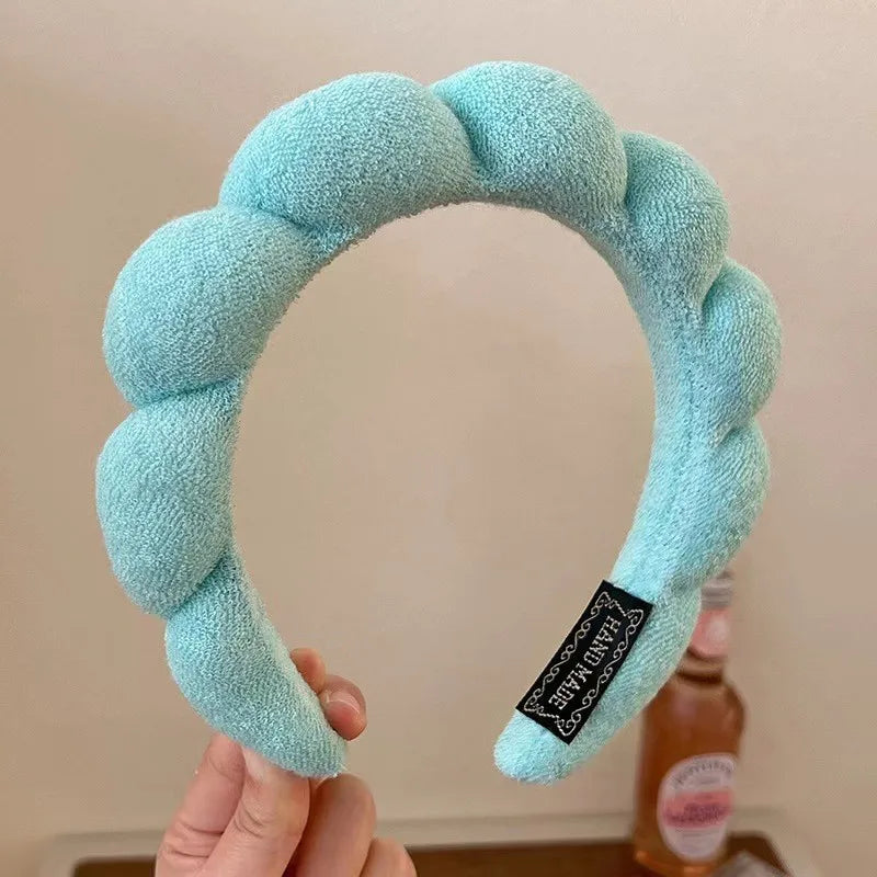 Cyflymder Fashion Sponge Headband For Women Hair Accessories Multifunction Head Band For Face Washing Makeup Removal Shower Hair Band