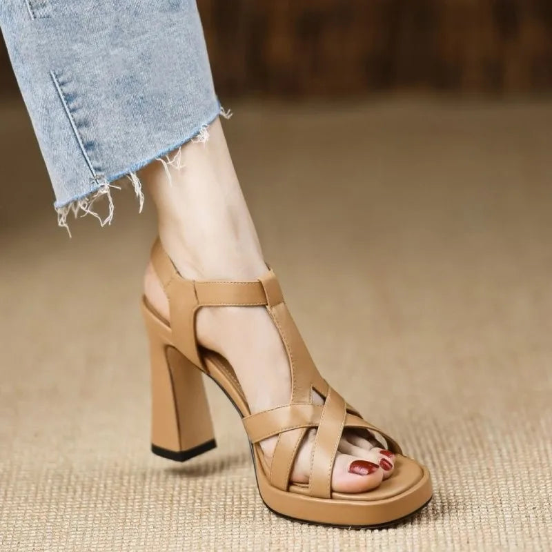 Cyflymder  Fashion Open Toe Pole Dance Shoes Stiletto Mujer New 2025 Women Platform Gladiator Sandals Pumps