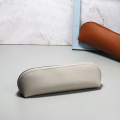 Cyflymder  Simple Pencil Case School Supplies Pencil Pouch PU Leather Trousses Scolaire Stationery Solid Color Estuche Escolar Pencil Cases