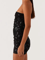 Cyflymder  Elegant Lace Embroidered Halter Neck Maxi Dress with Side Slit and Open Back Detail for Women Evening Party Wear