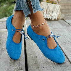 Cyflymder  New Women Round Design Toe Flat Heel Shallow Female Shoes Spring Summer Concise Women Comfort Flattie