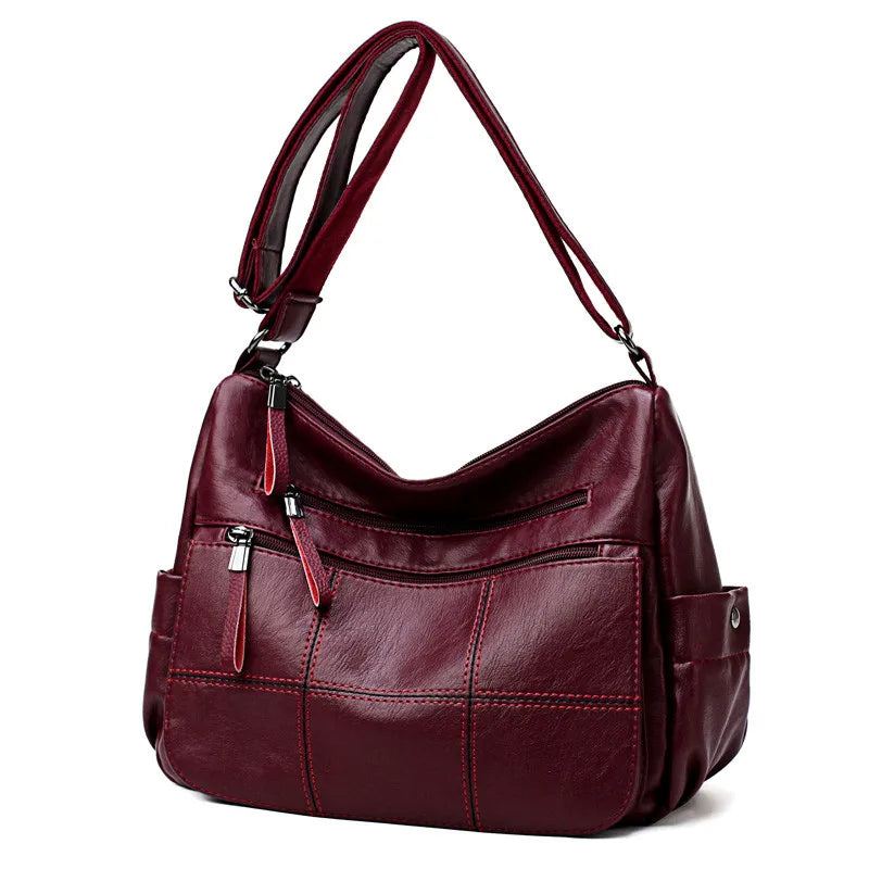 Cyflymder  2 Layers Genuine Brand Leather Shoulder Messenger Luxury Handbags Women Bags Designer High Quality Crossbody Bags for Women Sac