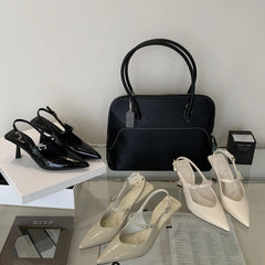 Cyflymder  Sexy Pointed High Heels Women's 2025 New Thin Heels Niche Design Versatile Bag Head Sandals High Heels Women