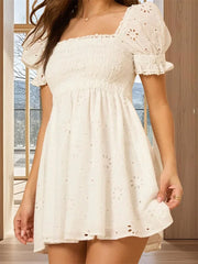 Cyflymder  Women s Ruffle Sleeve Floral Print V-Neck Wrap Dress with Tie Waist and Ruffle Hem Knee-Length A-Line Dress