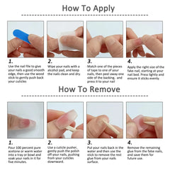 Cyflymder  10Pcs Autumn Handmade Press on Nails Brown Square Fake Nails Wearable Stick-on Nails Short False Nail 네일팁 Накладные Ногти Uñas