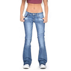 Cyflymder  Vintage Mid Waist Washed Jeans Women New Slim Fit Micro Flared Trousers Casual Commuter Female Denim Pants Trend Streetwear