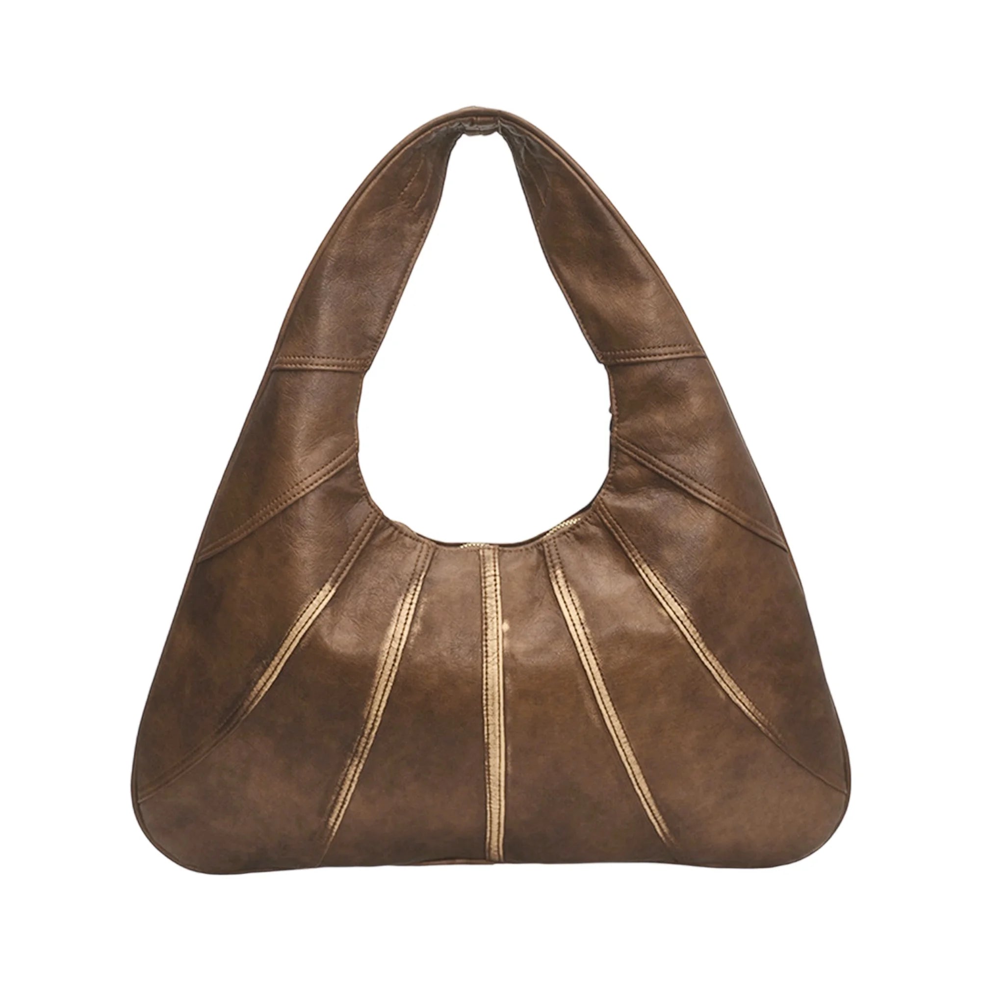 Cyflymder  Fashionable Women s Shoulder Bag with Zipper Closure and Stylish Contrast Color Stitching Elegant Handbag Design