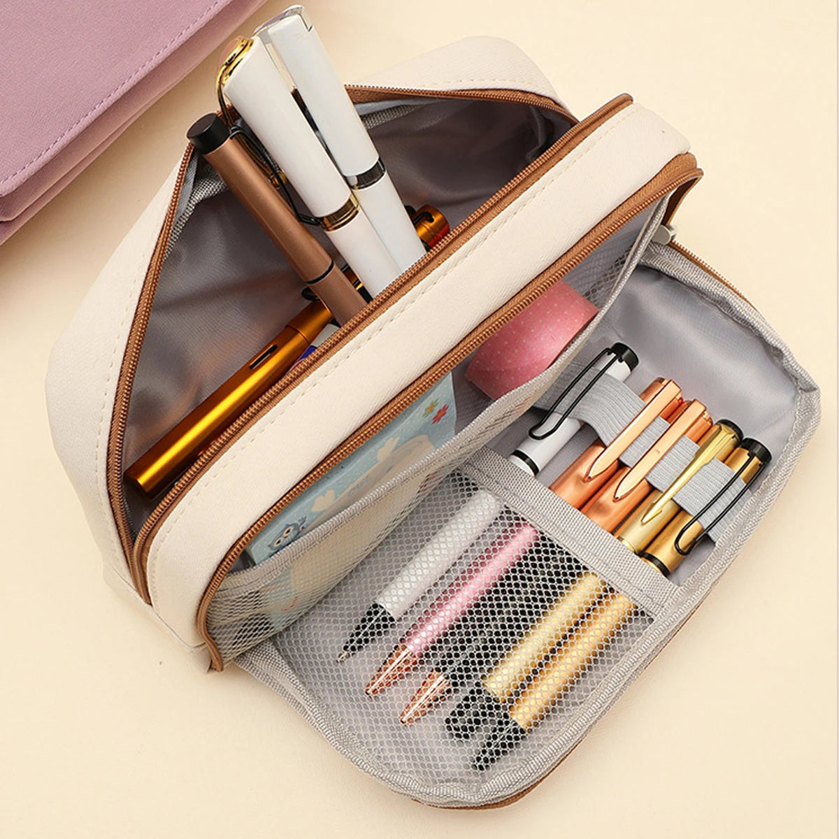 Cyflymder Kawaii 5-layer Pencil Case Multi-functional Pen Box Student Multi-layer Storage Bag School Office Supplies Stationery