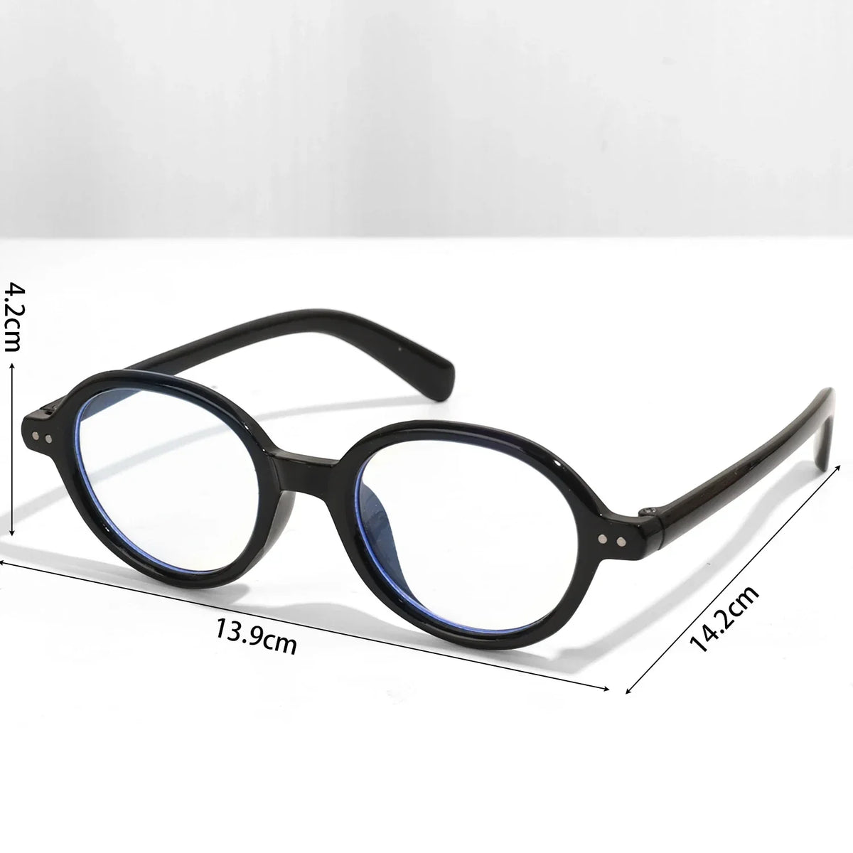 Cyflymder  Girls Y2K Red Green Frame Glass Retro Oval Glasses Eyewear Decorative Computer Anti-blue Eyeglasses with Seaside Goggles